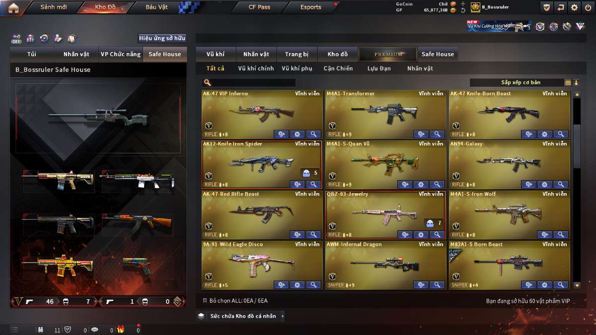 shop acc cf uy tin gia re
